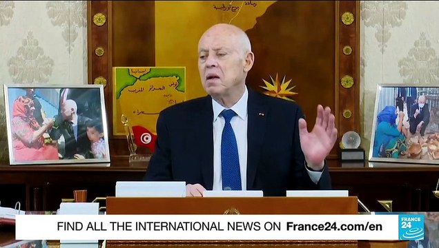 Tunisian President Kais Saied reappears in public dismissind 'mad' speculations over his health