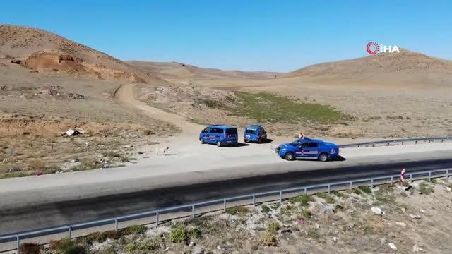 Jandarma sokak hayvanlarına mama ve yem verdi