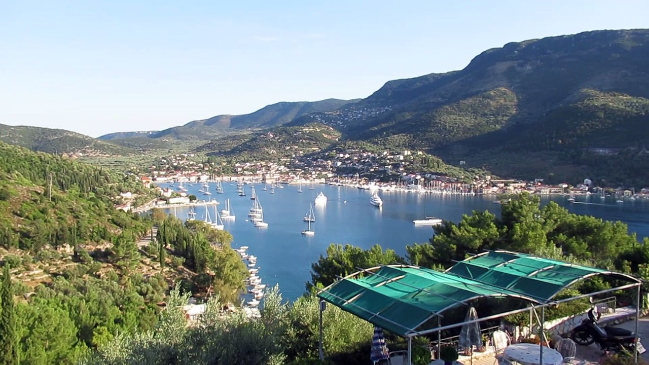 summer 2022, ithaca , vathi  panorama