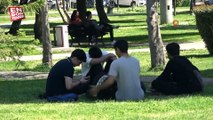 Adana'da sıcak havayı gören vatandaşlar parklara akın etti