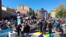 Dispositivo de Seguridad de la segunda estapa en Viana de la Vuelta Ciclista al País Vasco