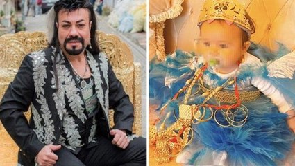 Kobra Murat altınlara boğduğu torunu için bu sefer de 7 tane kurban kestirdi