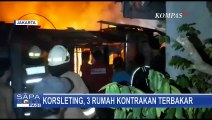 Penghuni Rumah Tidur, 3 Rumah Kontrakan Ludes Terbakar Akibat Korsleting Listrik di Jakarta Timur