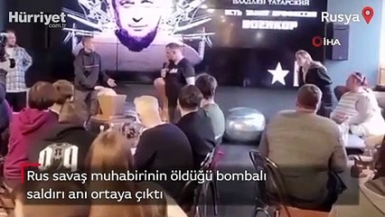 Rus muhabire bombalı saldırı anı!