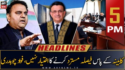 ARY News | Headlines | 5 PM | 4th April 2023