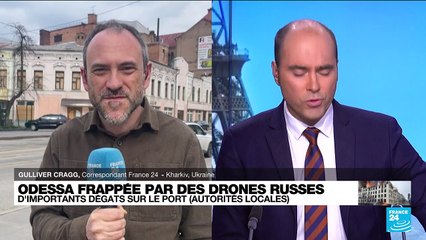 Odessa frappée par des drones russes : d'importants dégâts sur le port d'après les autorités locales