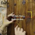 DIY epic faux Indian medieval door  welcome craft ideas welcome wall hanging  welcome board ideas