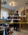 diy small bathroom remodel bath renovation  Time-Lapse - DIY Renovation Start to Finish