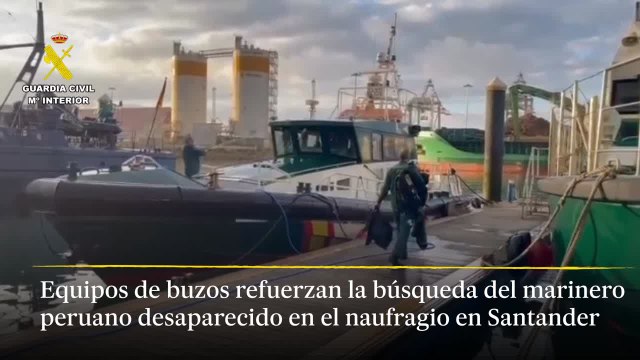 Equipos de buzos refuerzan la búsqueda del marinero peruano desaparecido en naufragio en España