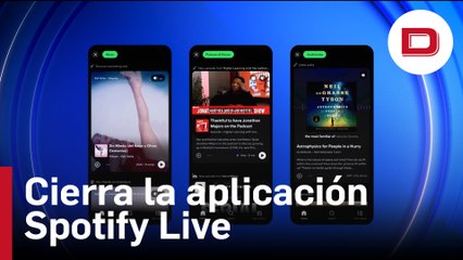 Spotify cierra su aplicación de música en directo Spotify Live