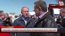 Hulusi Akar, Yunanistan Savunma Bakanı Panagiotopoulos ile bir araya geldi