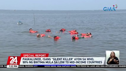 Pagkalunod, isang "silent killer" ayon sa WHO; 90% ng biktima mula sa low to mid-income countries | 24 Oras