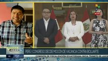 Congreso de Perú decide moción de vacancia contra Dina Boluarte