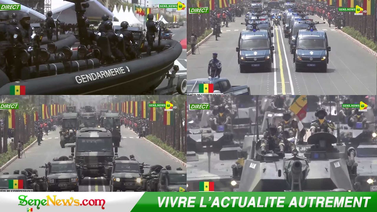 Défilé 4 avril _ L'impressionnante armada de l'armée et de la gendarmerie
