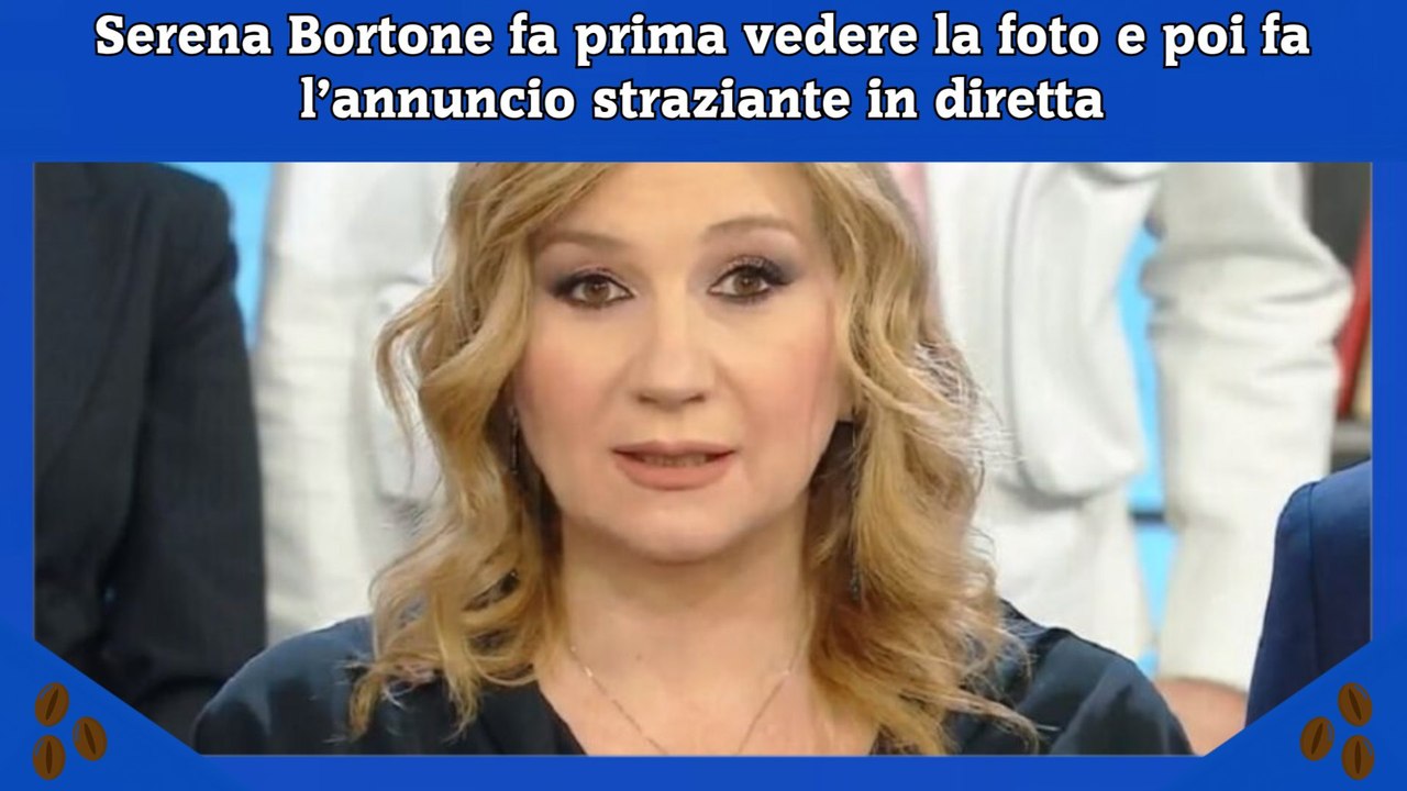 Serena Bortone fa prima vedere la foto e poi fa l’annuncio straziante in diretta