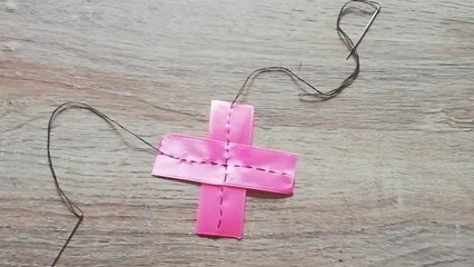 Diy_How do you make satin ribbon flowers_Satin ribbon Craft step by step