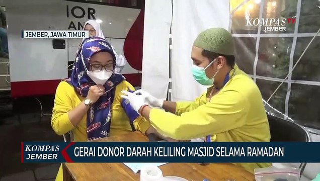 Gerai Donor Darah PMI Keliling Masjid Selama Ramadan