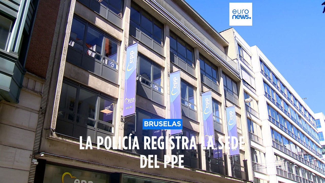 Agentes de policía belgas y alemanes registran la sede del Partido Popular Europeo en Bruselas