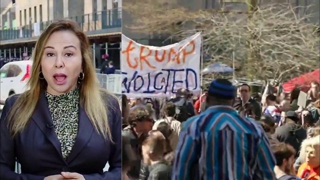 مراسلة العربية: توافد أنصار ترمب إلى محيط محكمة مانهاتن قبل وصوله