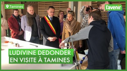 Ludivine Dedonder en visite à Tamines