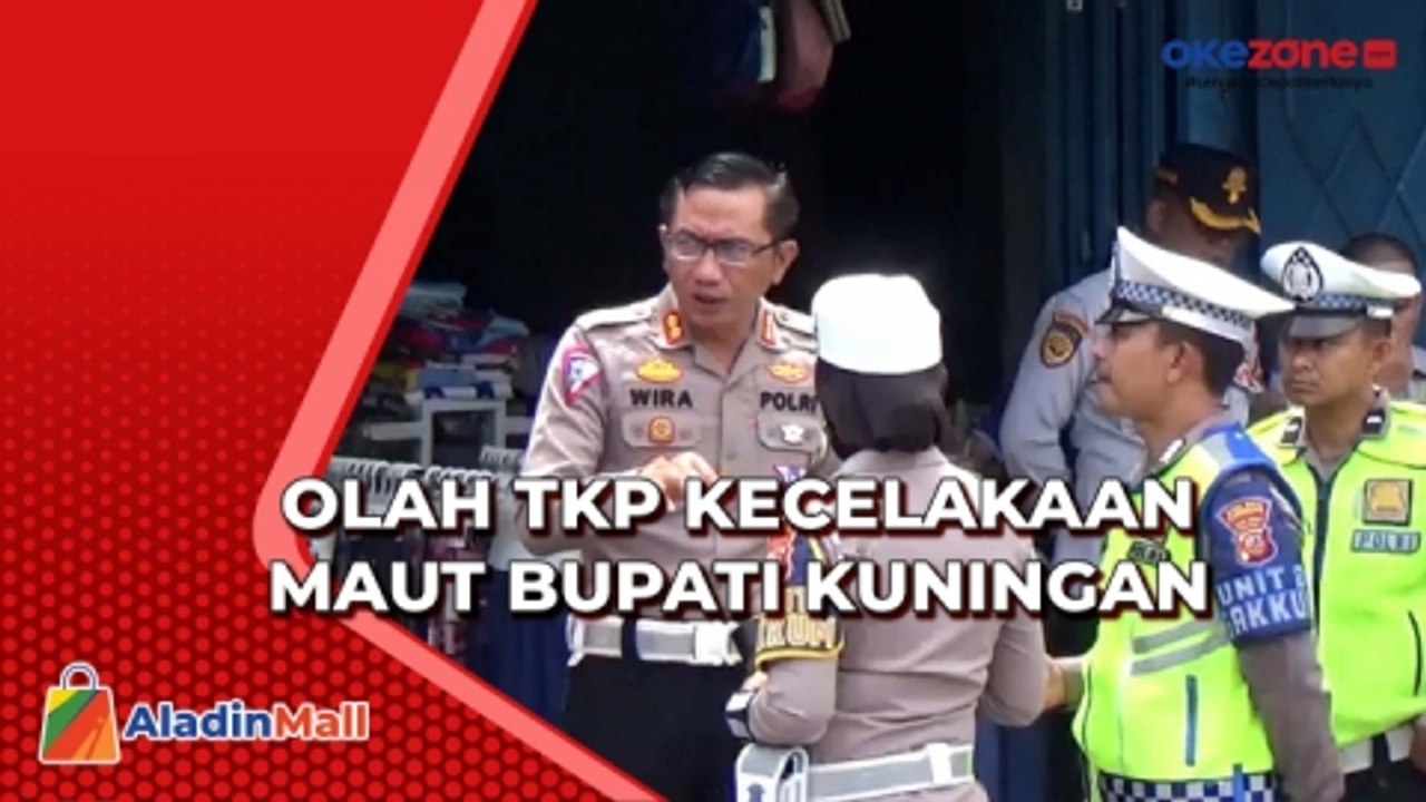 Polda Jabar Lakukan Olah TKP Kecelakaan Mobil Bupati Kuningan