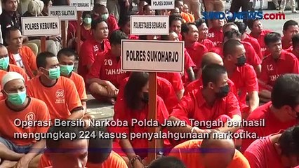 Polda Jateng Ungkap Ratusan Kasus Narkoba dan Tangkap 287 Tersangka dalam 20 Hari