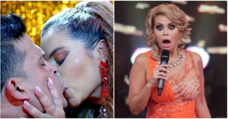 El beso de Ethel Pozo y Christian Domínguez