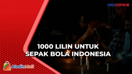 Penyalaan 1000 Lilin Untuk Sepak Bola Indonesia