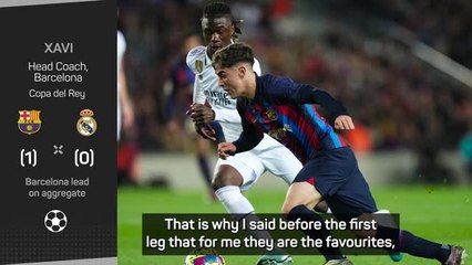 Madrid still favourites despite narrow aggregate lead for Barca - Xavi