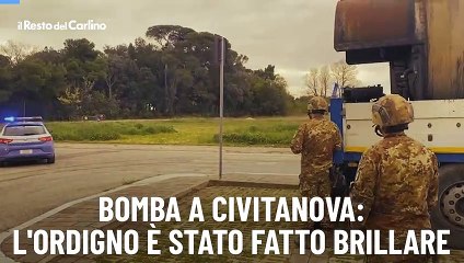 Bomba a Civitanova: l'ordigno è stato fatto brillare