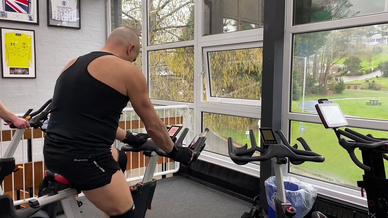 Hywel at the Aberystwyth University gym