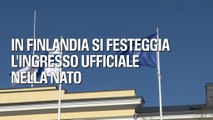 In Finlandia si festeggia l'ingresso ufficiale nella Nato