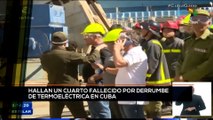 teleSUR Noticias 15:30 09-04: Cuba: Hallan sin vida a obrero atrapado en termoeléctrica