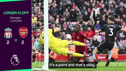 Klopp calls comeback Arsenal draw 'another step in the right direction'