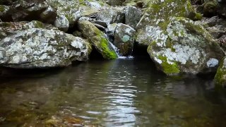 Waterfall sound and water landscape for relaxation