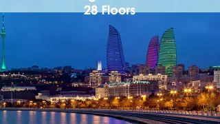 TOP 10 TALLEST BUILDINGS IN BAKU AZERBAIJAN / TOP 10 RASCACIELOS MÁS ALTOS DE BAKU AZERBAIYÁN