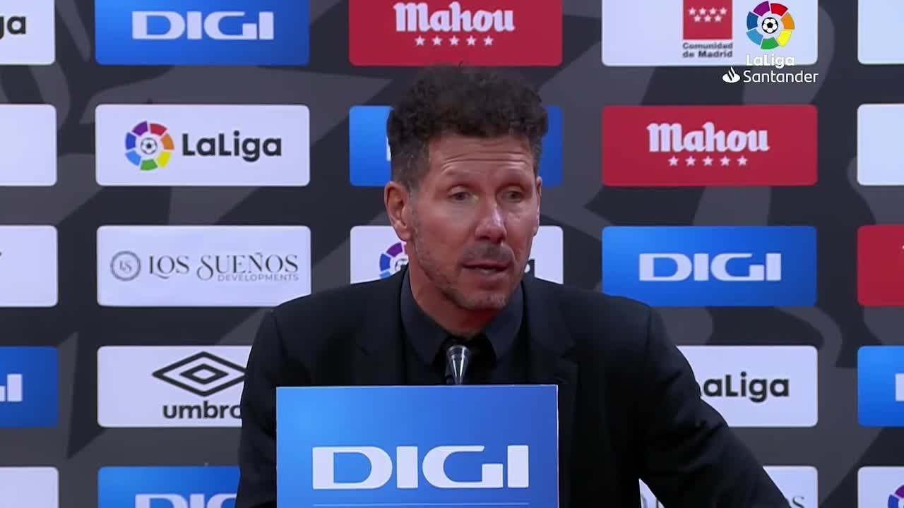 Simeone: "Tenemos que seguir apretando el acelerador"