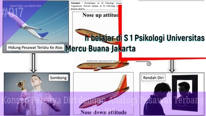 Konsep Percaya Diri yang Tepat dengan Analogi Pesawat Terbang No. 017