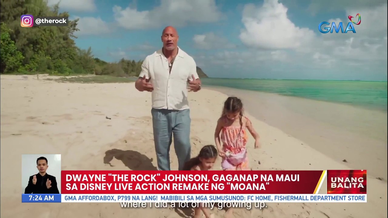 Dwayne "The Rock" Johnson, gaganap na Maui sa Disney live action remake ng "Moana" | UB