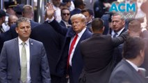 Donald Trump appears at Manhattan courthouse for historic arraignment