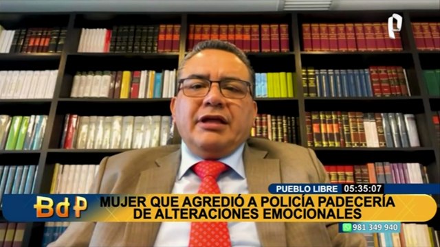 Pueblo Libre: mujer que agredió a policía padecería alteraciones emocionales