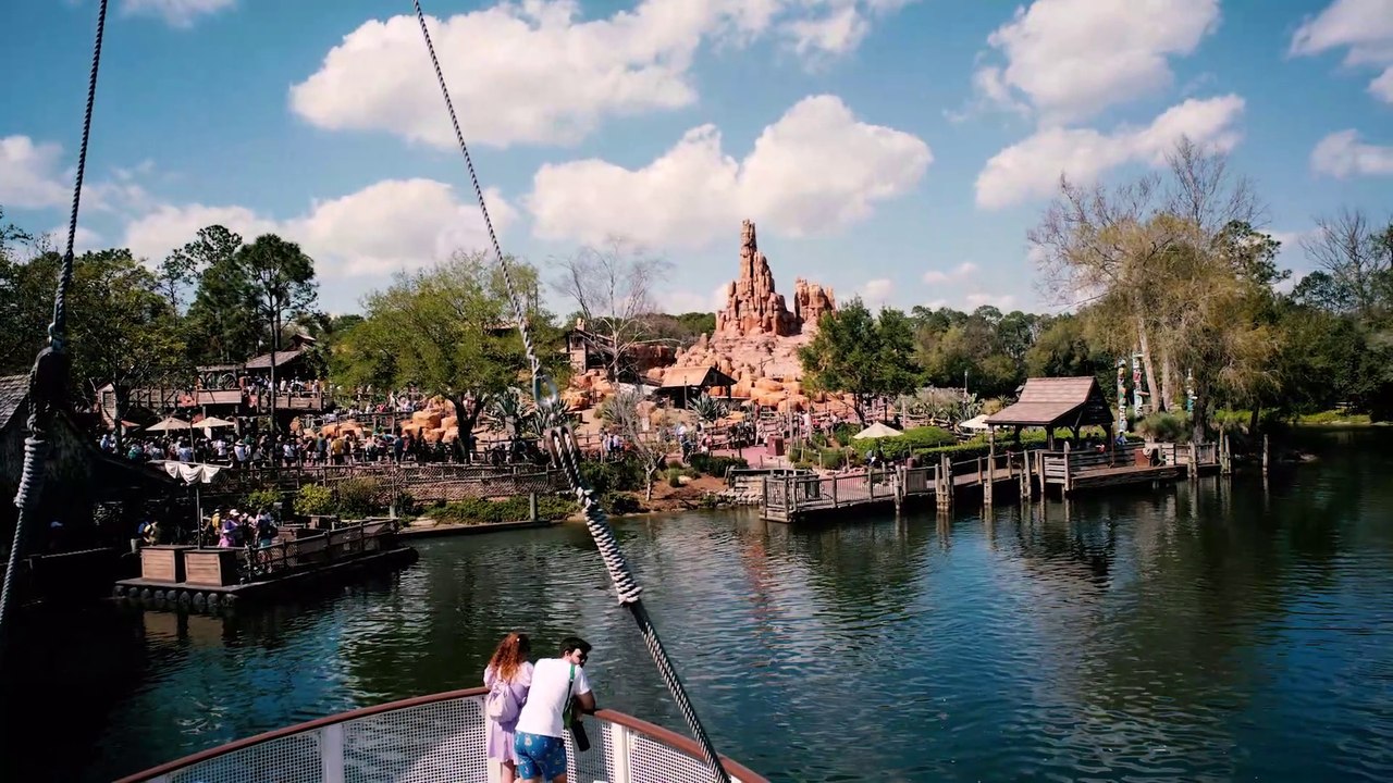 POV of The Liberty Belle Steam Paddlewheeler Boat Ride at Walt Disney World in Orlando, Florida
