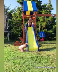 Funny Baby Plays Water Fail - Funny Baby Fails Video