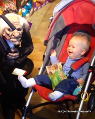 Baby Has Funny Halloween - Baby Fun and Fails Video