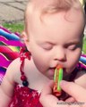 Funny Baby Outdoor Playing Moments