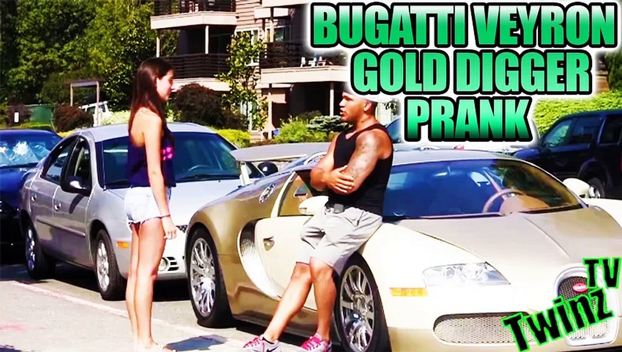 Bugatti Veyron Gold Digger Prank Funny Pranks 2014 3 Vidéo Dailymotion 
