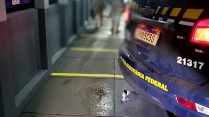 Mulher é presa com 26 quilos de  cocaína, pistolas e carregadores na BR-277