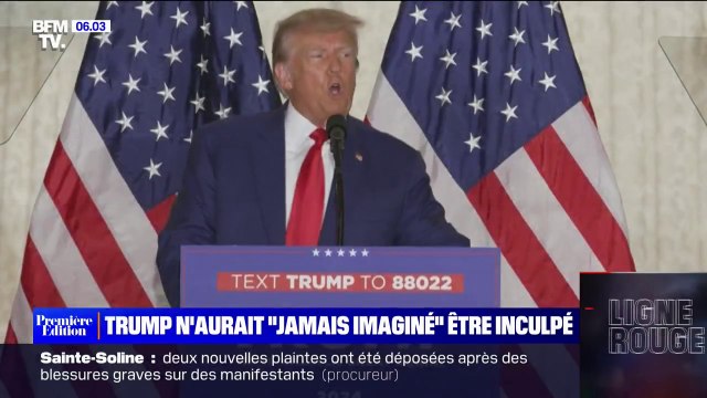 Je n'aurais jamais imaginé cela possible en Amérique : Donald Trump réagit après son inculpation historique