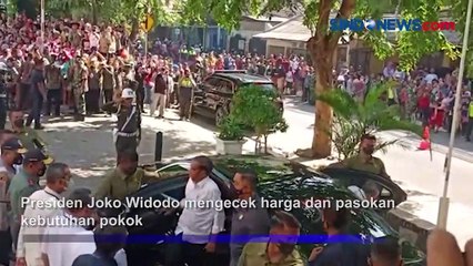 Kunjungi Pasar Johar Baru, Presiden Jokowi Pastikan Harga Kebutuhan Pokok Turun