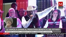 Si no les cumplo que me cuelguen en la Plaza de Armas de Torreón: Armando Guadiana